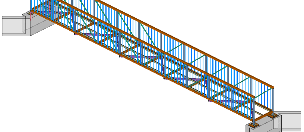Steel Detailing for Pedestrian Bridges