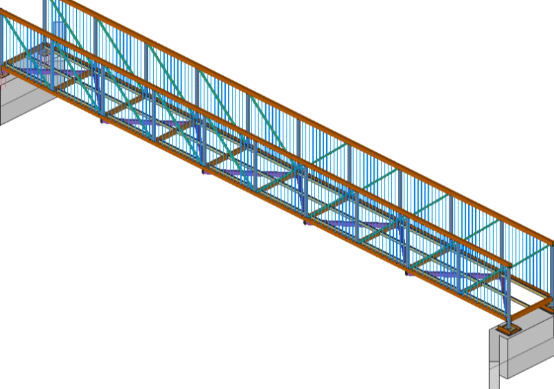 Steel Detailing for Pedestrian Bridges